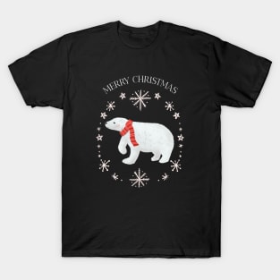 Merry Christmas Polar Bear T-Shirt